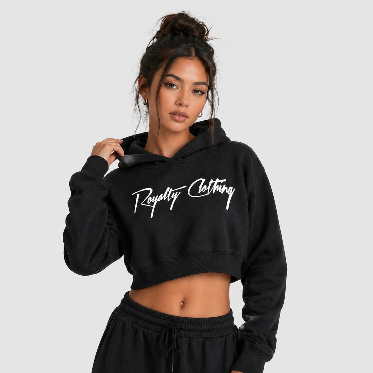 Royalty Clothing Cropped Hoodie