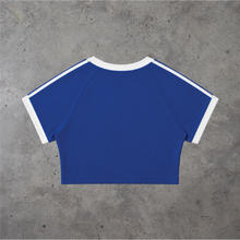 Load image into Gallery viewer, Script Raglan Crop Tee