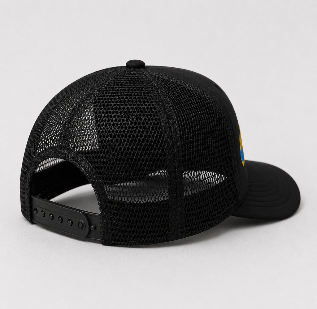 Blue Flames Trucker Hat