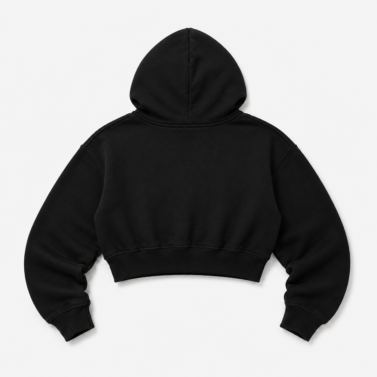 Script Cropped Hoodie