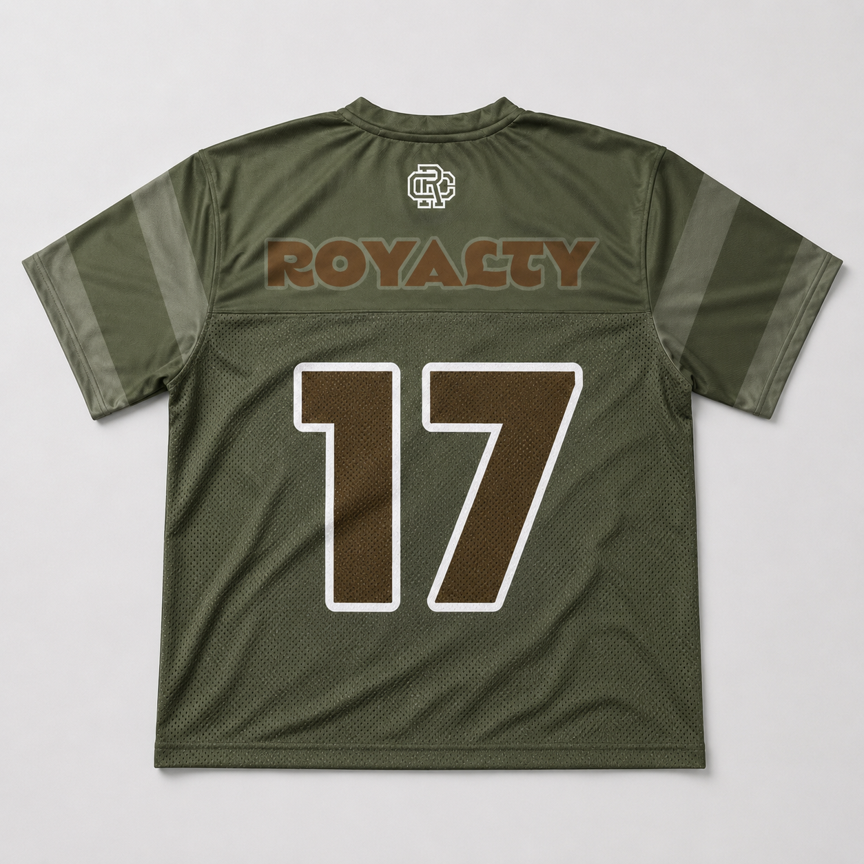 Olive Boxy Football Jersey