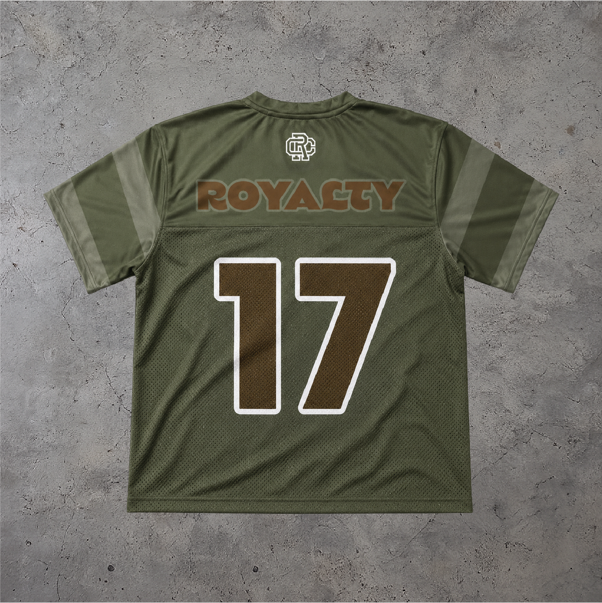 Olive Boxy Football Jersey
