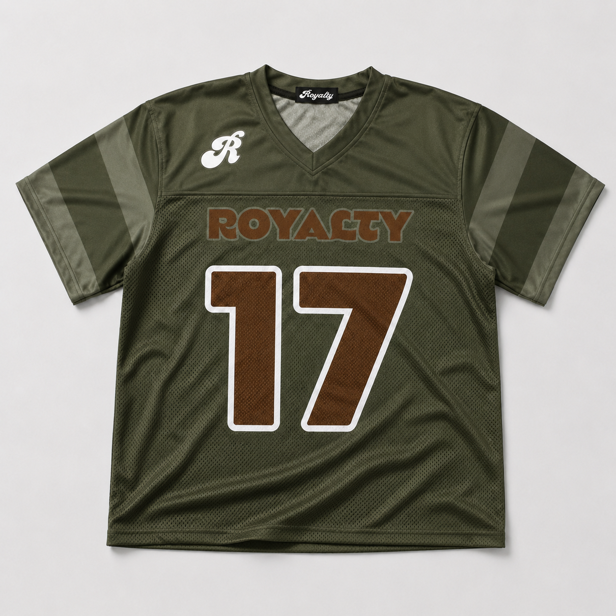 Olive Boxy Football Jersey