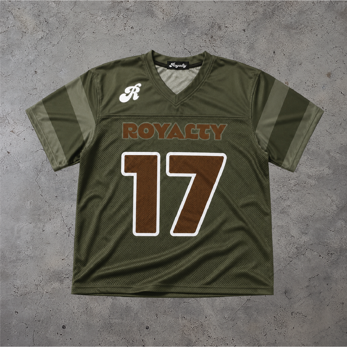 Olive Boxy Football Jersey