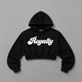 Script Cropped Hoodie