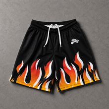 Load image into Gallery viewer, Flames Mesh Shorts
