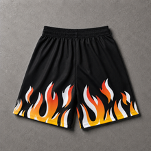 Load image into Gallery viewer, Flames Mesh Shorts