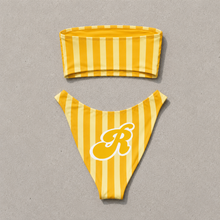 Load image into Gallery viewer, Stripes Bandeau Bikini