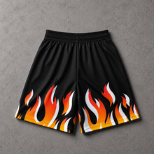 Load image into Gallery viewer, Flames Mesh Shorts