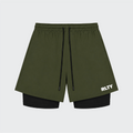RLTY 2-in-1 Compression Shorts