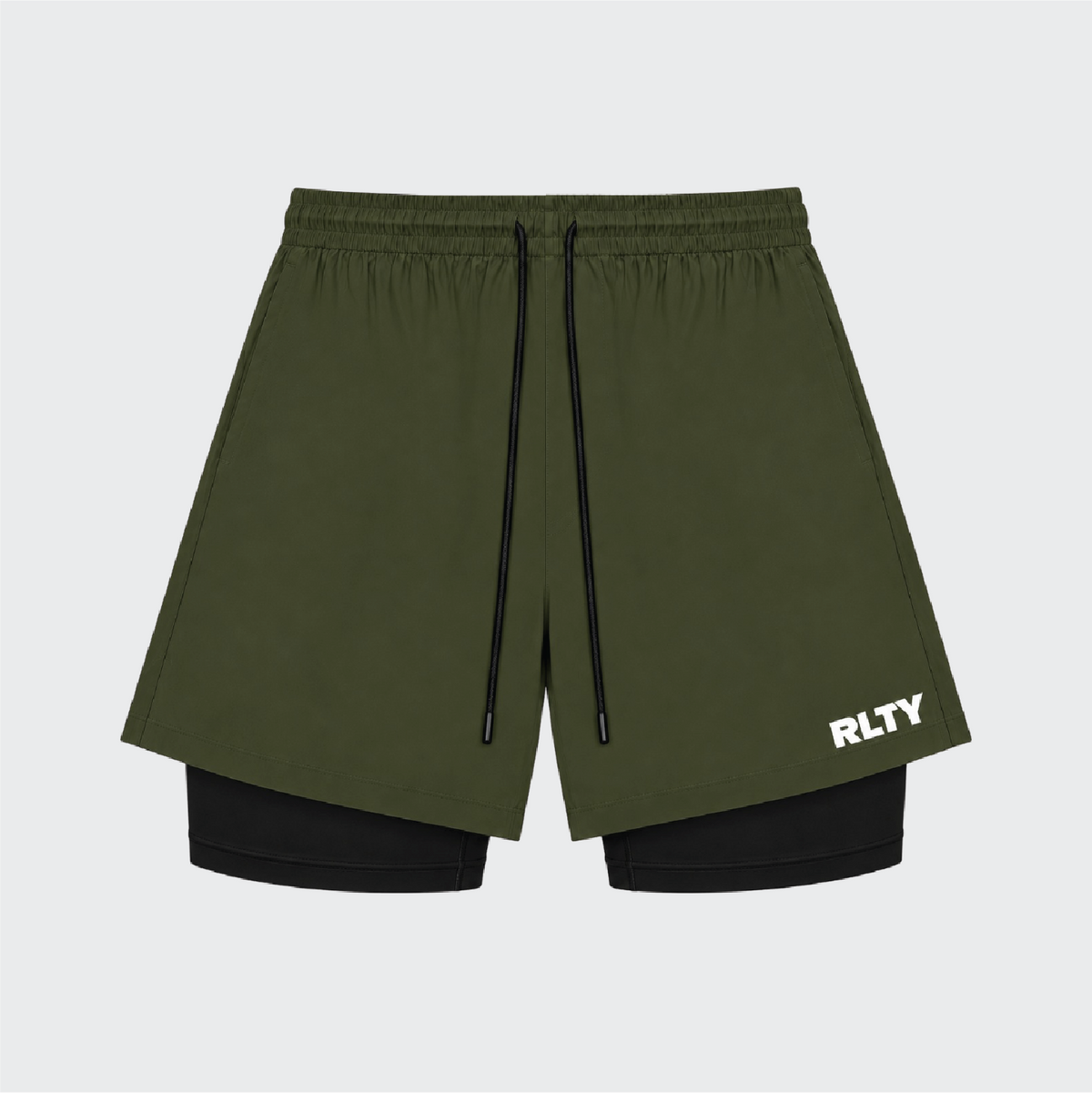 RLTY 2-in-1 Compression Shorts
