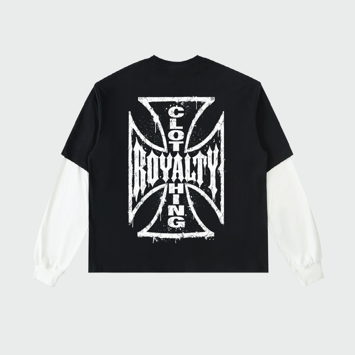Crossed Crown Layered Tee