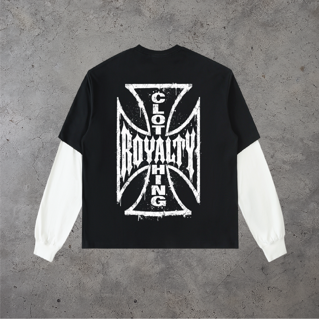 Crossed Crown Layered Tee