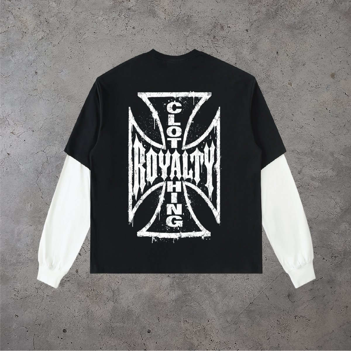 Crossed Crown Layered Tee