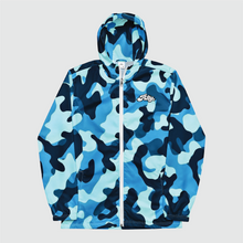 Load image into Gallery viewer, Blue Camo Windbreaker