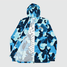 Load image into Gallery viewer, Blue Camo Windbreaker
