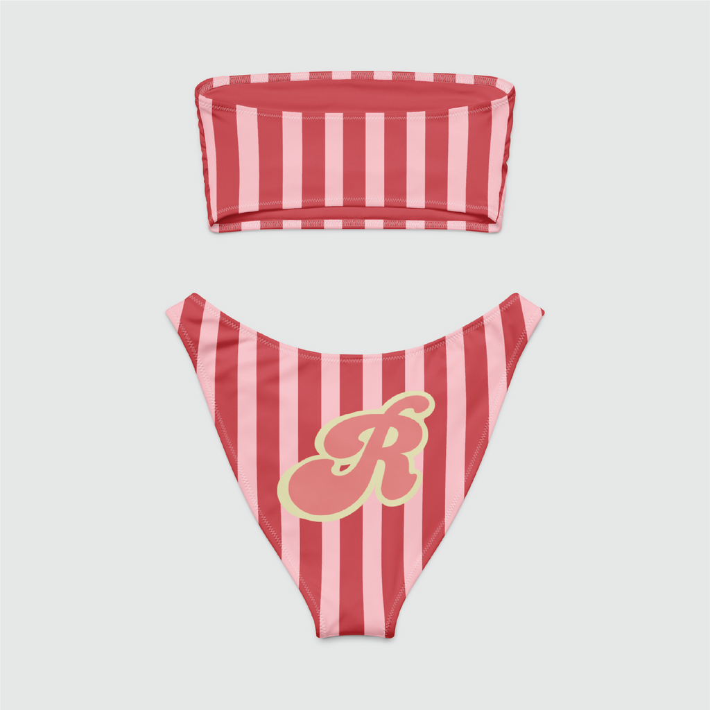 Stripes Bandeau Bikini