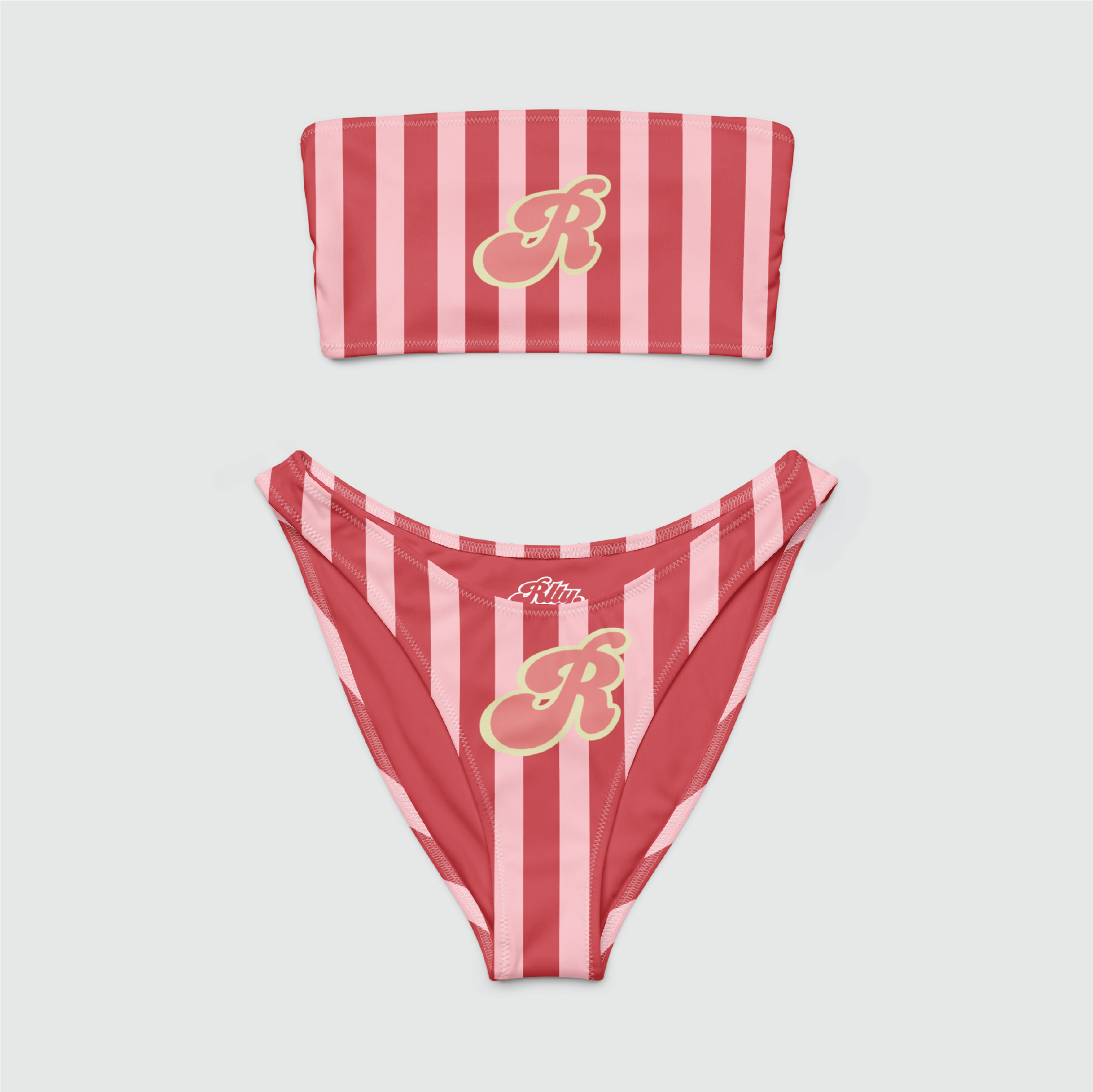 Stripes Bandeau Bikini