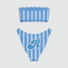 Load image into Gallery viewer, Stripes Bandeau Bikini