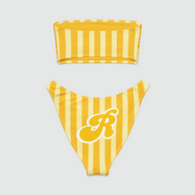 Load image into Gallery viewer, Stripes Bandeau Bikini
