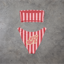 Load image into Gallery viewer, Stripes Bandeau Bikini