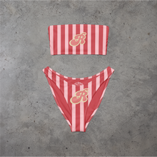 Load image into Gallery viewer, Stripes Bandeau Bikini