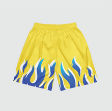 Load image into Gallery viewer, Blue Flames Mesh Shorts