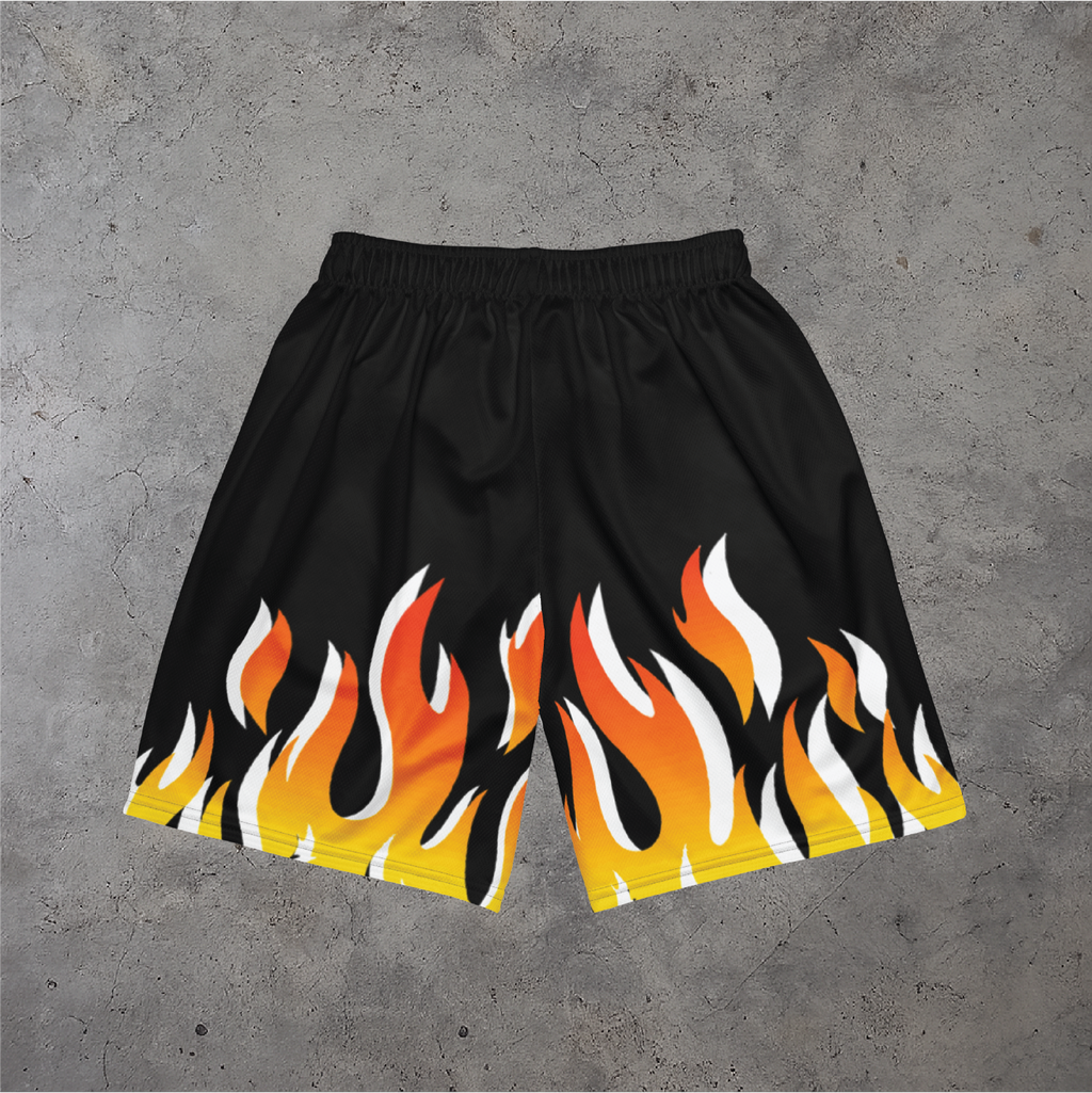 Flames Mesh Shorts