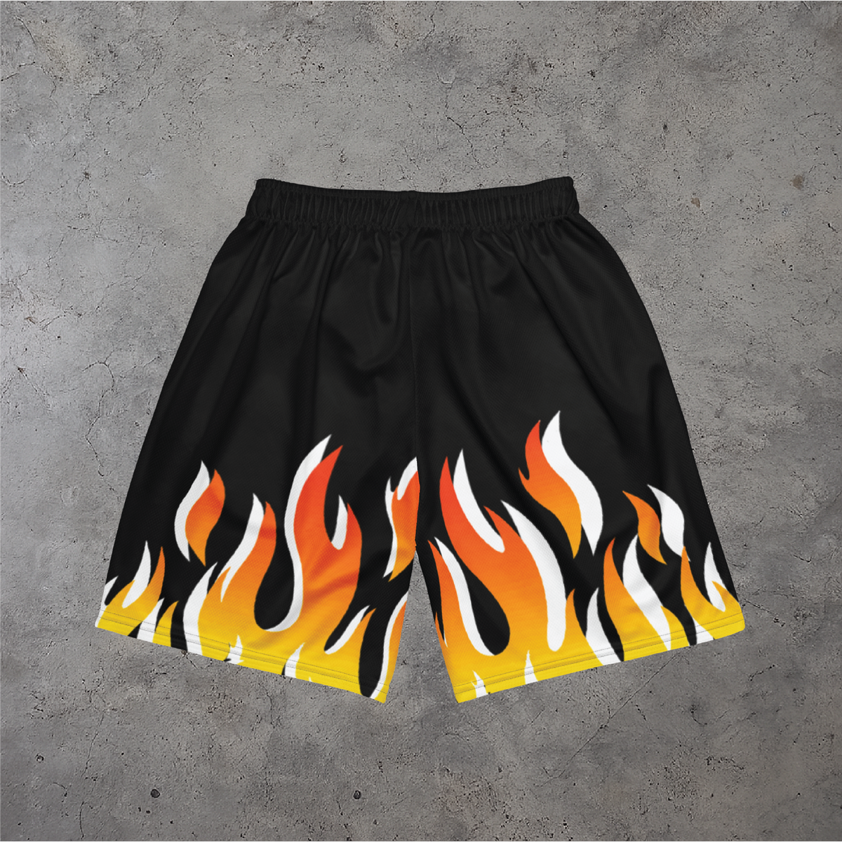 Flames Mesh Shorts