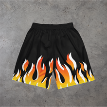 Load image into Gallery viewer, Flames Mesh Shorts