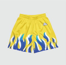 Load image into Gallery viewer, Blue Flames Mesh Shorts