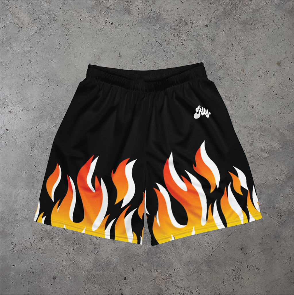 Flames Mesh Shorts