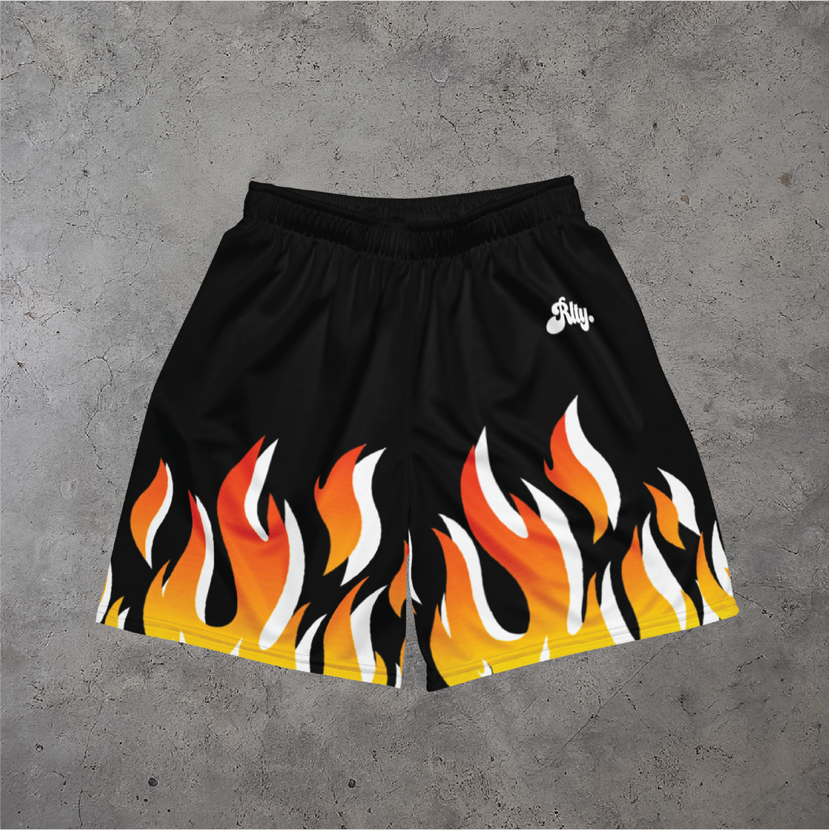 Flames Mesh Shorts