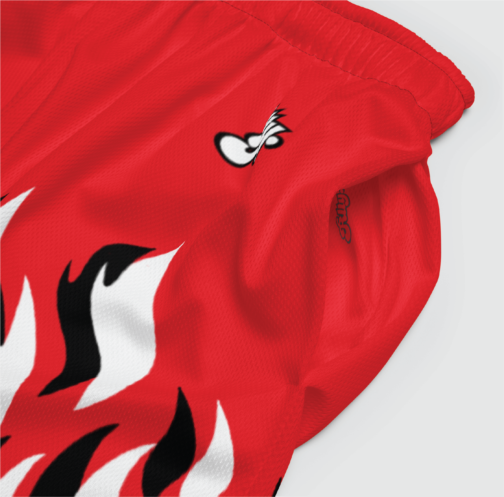 Red Flames Mesh Shorts