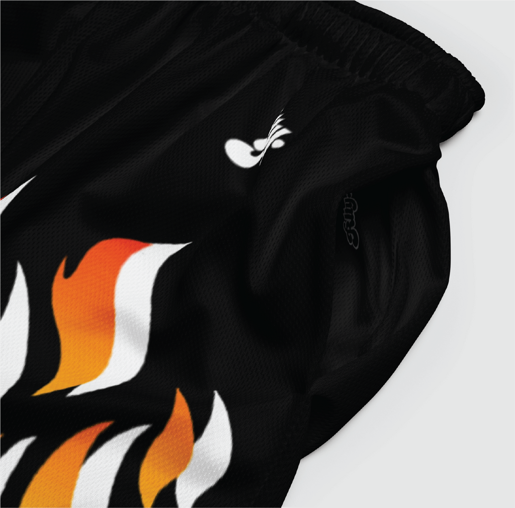 Flames Mesh Shorts
