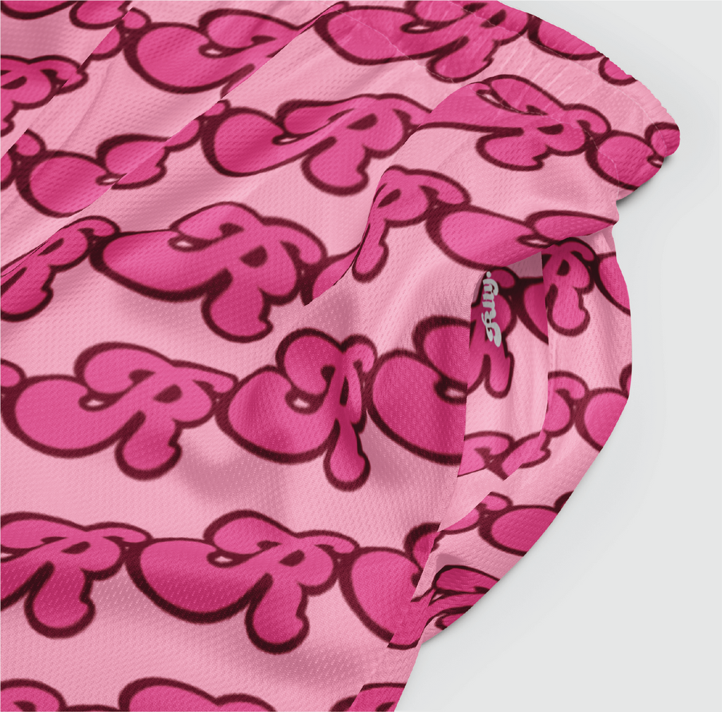 Bubble Letter Mesh Shorts