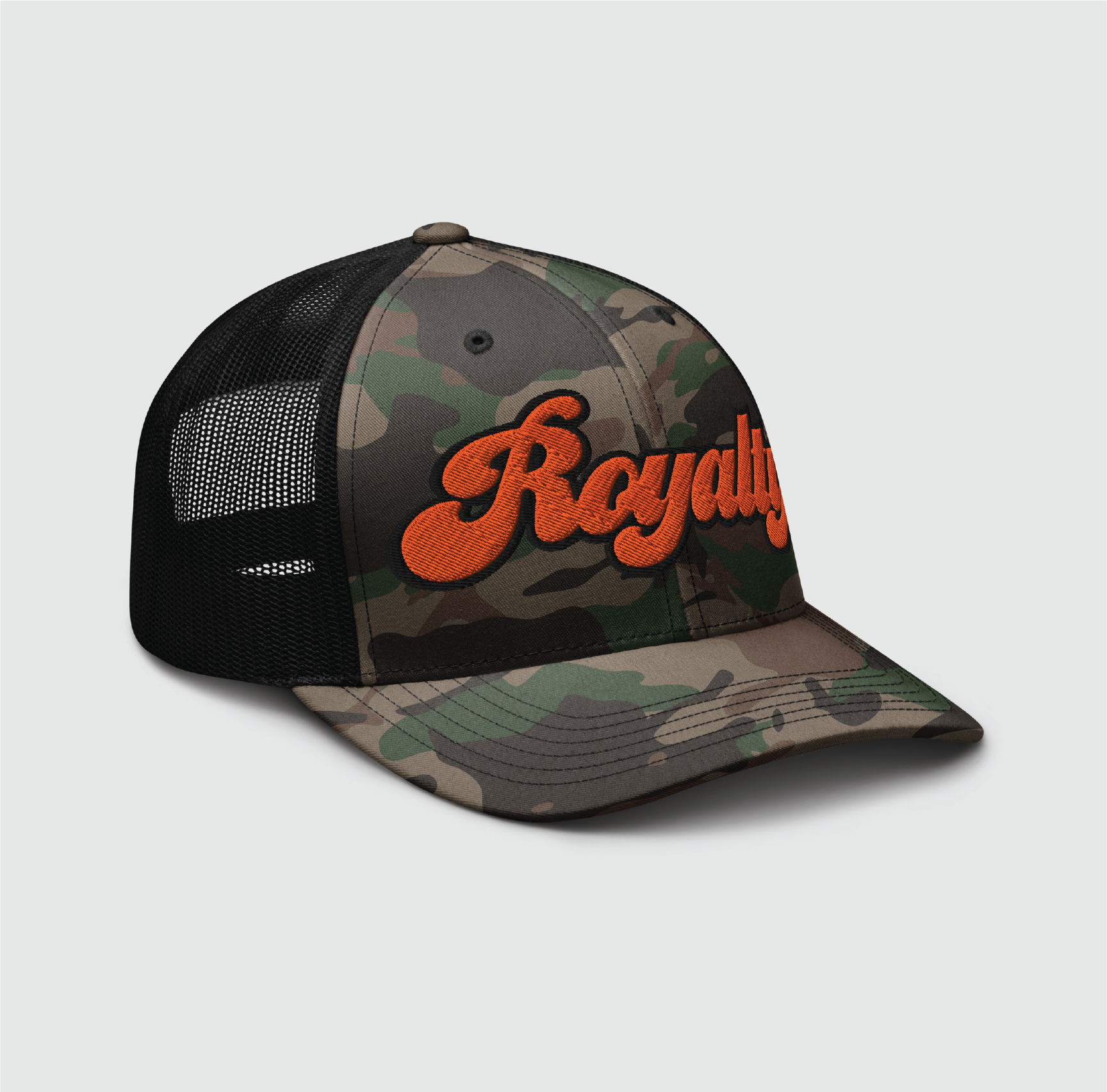 Script Camo Trucker Hat