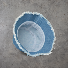 Load image into Gallery viewer, Script Distressed Bucket Hat