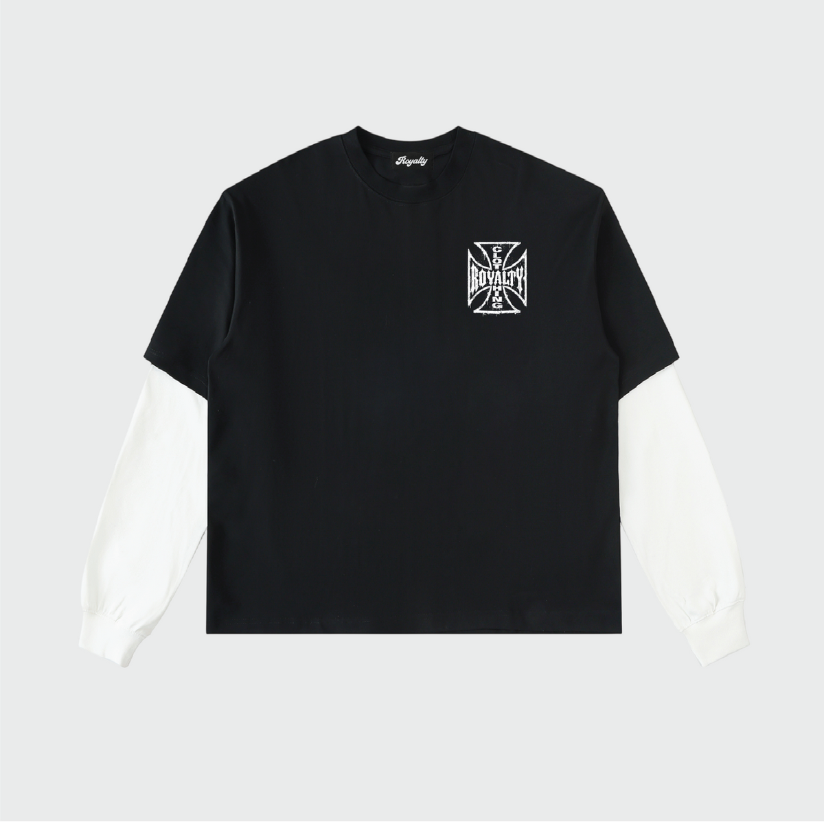 Crossed Crown Layered Tee