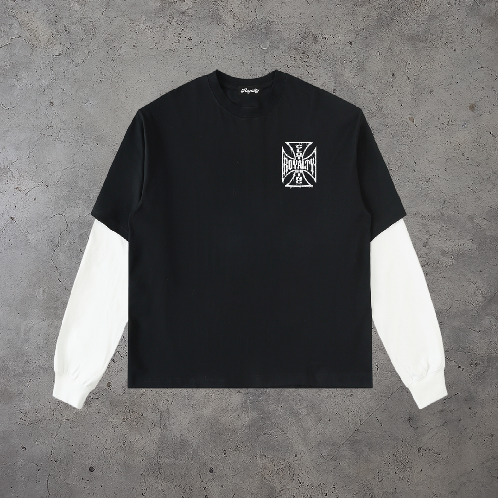 Crossed Crown Layered Tee