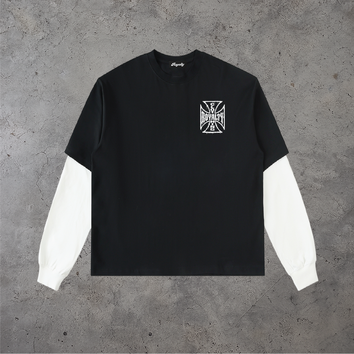 Crossed Crown Layered Tee