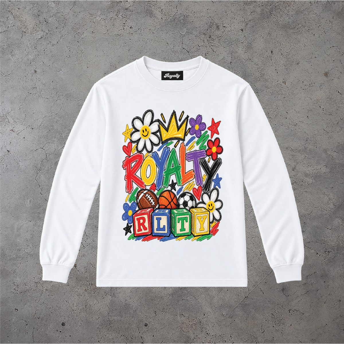 Royalty Kid's Playtime Long Sleeve Tee