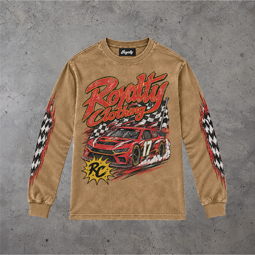 Acid Wash Oversize Long Sleeve T-Shirt