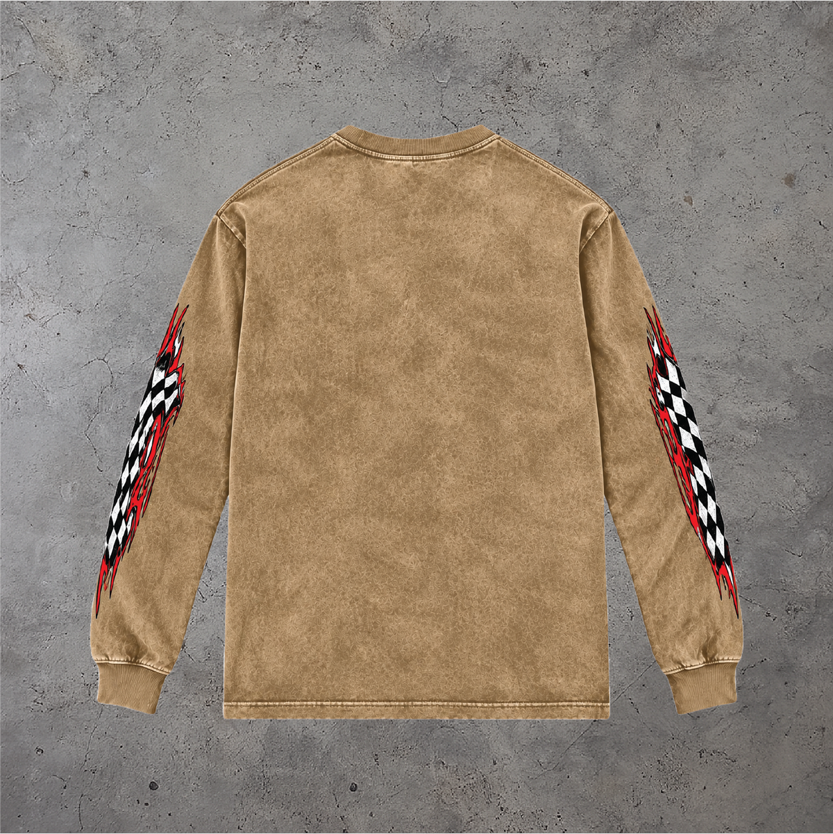 Acid Wash Oversize Long Sleeve T-Shirt