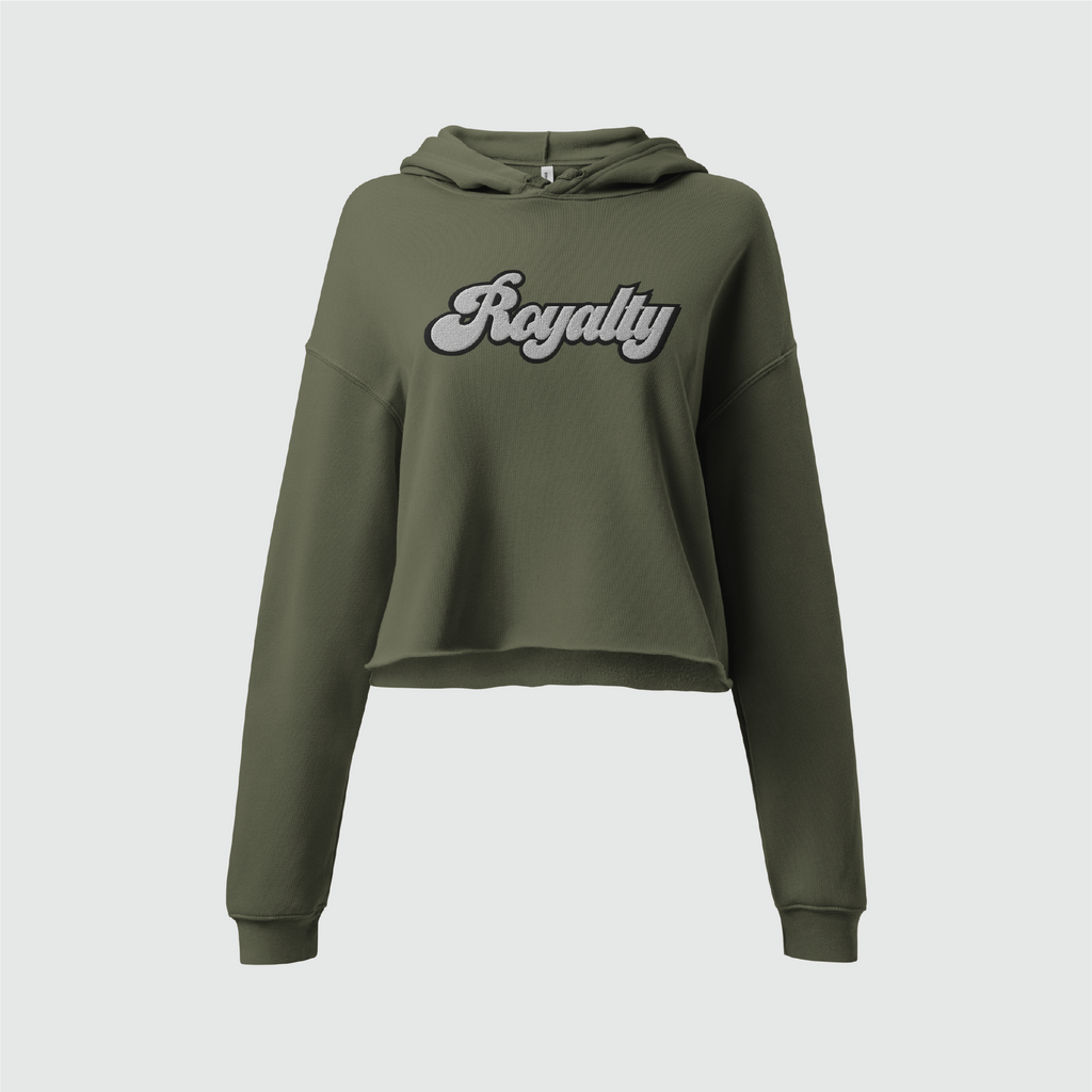 Script Crop Hoodie