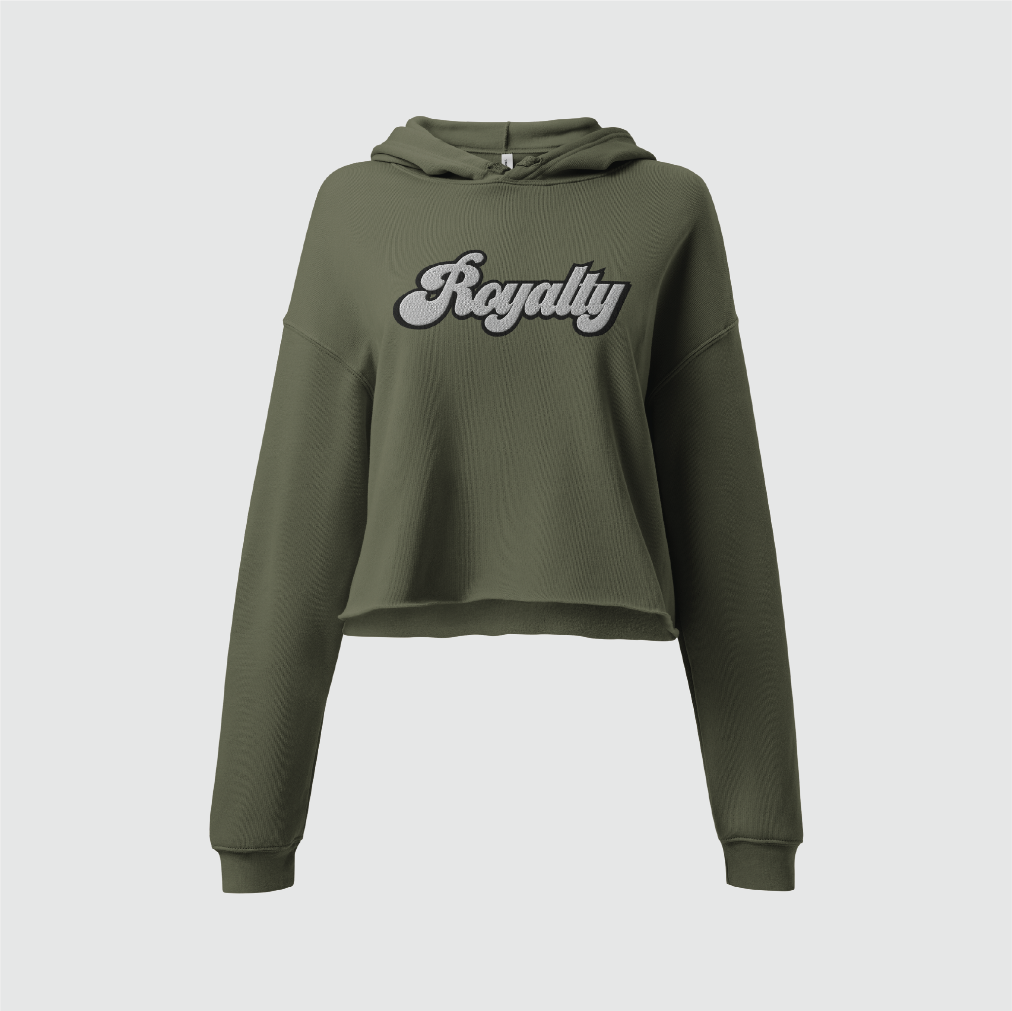 Script Crop Hoodie